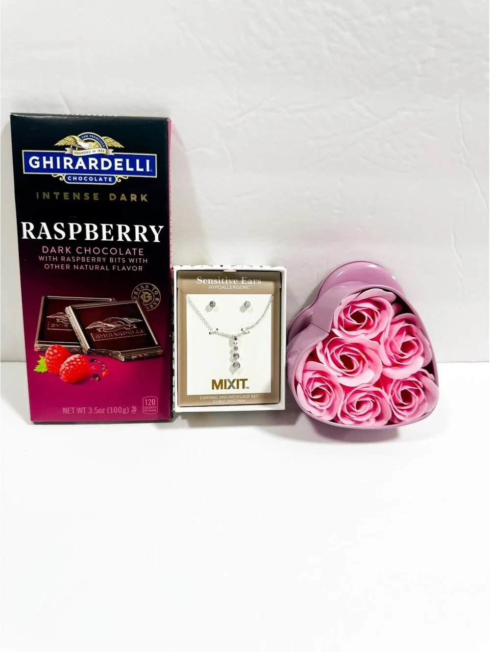 Mother's Day Gift Box with Ghirardelli Raspberry Dark Chocol